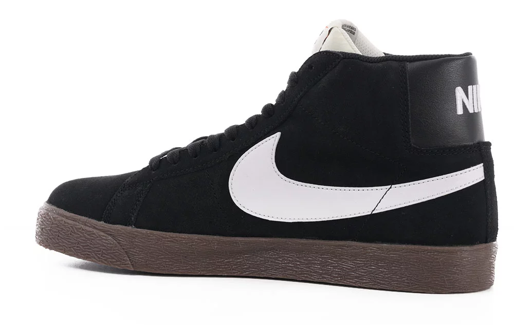 Nike SB Zoom Blazer Mid Skate Shoes black/white-black-sail - Free Shipping | Tactics