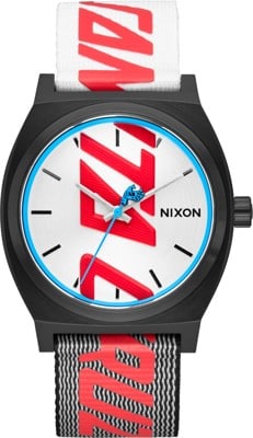 Nixon Time Teller Santa Cruz Watch - black/silver/santa cruz - view large