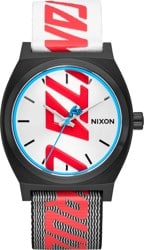 Nixon Time Teller Santa Cruz Watch - black/silver/santa cruz