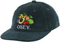 Obey Fruits Snapback Hat - dark cedar