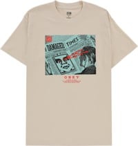 Obey Wake Up Call T-Shirt - cream