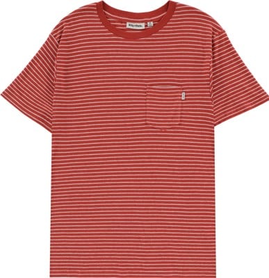 Rhythm Linen Stripe T-Shirt - rust - view large