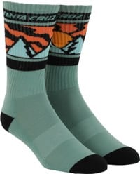 Santa Cruz Vista Strip Sock - eco alpine green
