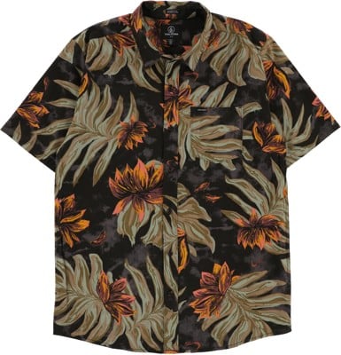 Volcom Marble Floral S/S Shirt - rinsed black - view large