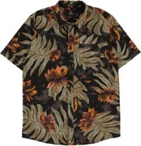 Volcom Marble Floral S/S Shirt - rinsed black