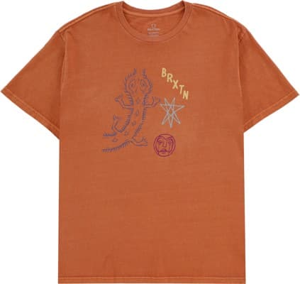 Brixton Lanark T-Shirt - paradise orange garment dye - view large