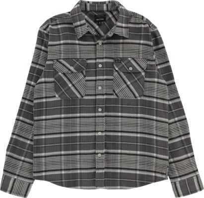 Brixton Bowery Stretch Water Resistant Flannel Shirt - charcoal/light grey/black - view large