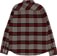 Brixton Bowery Flannel - island berry/whitecap/black - reverse