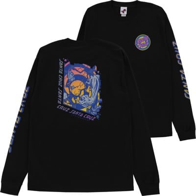 Santa Cruz Roskopp Break L/S T-Shirt - black - view large