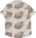 Brixton Charter Print S/S Shirt - off white/palm leaf - reverse
