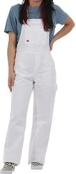 Dickies Women's Heritage Bib Overall Pants - white