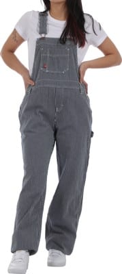 Dickies Women's Heritage Bib Overall Pants - rinsed hickory stripe - view large