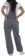 Dickies Women's Heritage Bib Overall Pants - rinsed hickory stripe - reverse