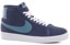 Nike SB Zoom Blazer Mid Skate Shoes - midnight navy/noise aqua-midnight navy