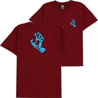 Santa Cruz Kids Screaming Hand T-Shirt - cardinal red - view large