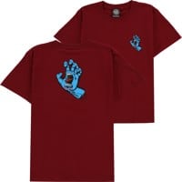 Santa Cruz Kids Screaming Hand T-Shirt - cardinal red