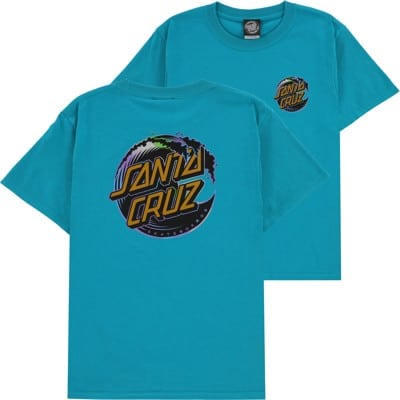Santa Cruz Kids Holo Wave Dot T-Shirt - jade dome - view large