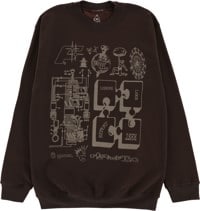 FlameTec Circuitboard Crew Sweatshirt - brown