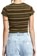 RVCA Women's Classmate T-Shirt - dark olive - reverse