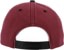 Baker Jollyman Snapback Hat - red/black - reverse
