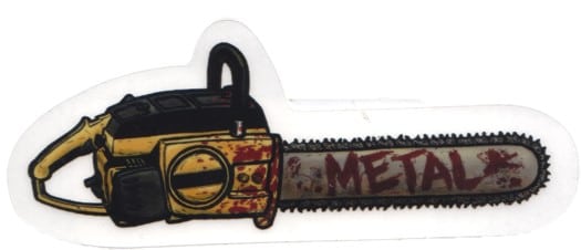 Metal Chainsaw Sticker - view large