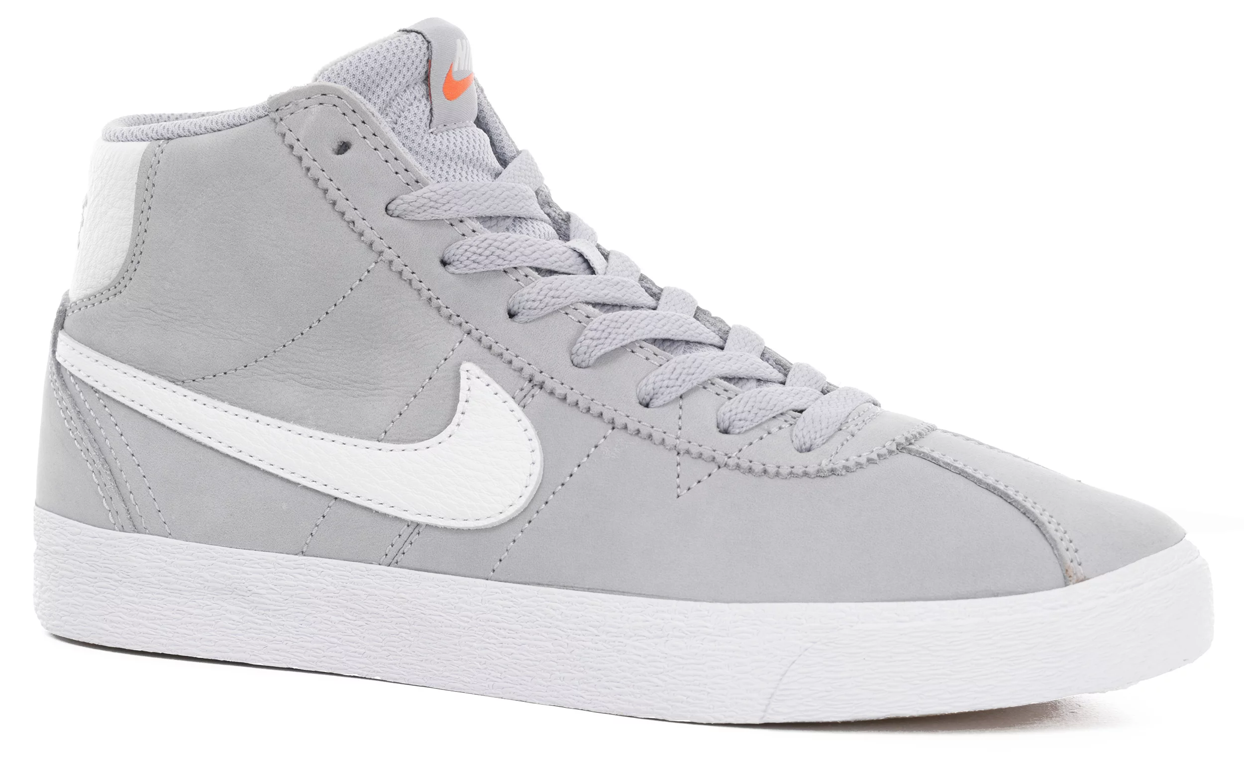 Oranje micro Transformator Nike SB Bruin High PRM Skate Shoes - (orange label) wolf grey/white-wolf  grey - Free Shipping | Tactics