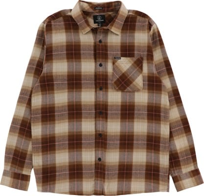 Volcom Kemostone Flannel Shirt - rubber - view large