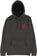 Spitfire Classic Swirl Hoodie - charcoal/red - front