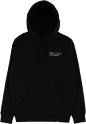 Miles Logo Hit Hoodie - black