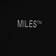 Miles Logo Hit Hoodie - black - front detail