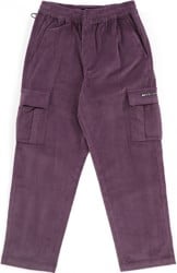 Welcome Chamber Corduroy Cargo Pants - purple
