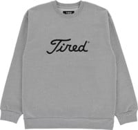 Tired Golf Crew Sweatshirt - heather grey