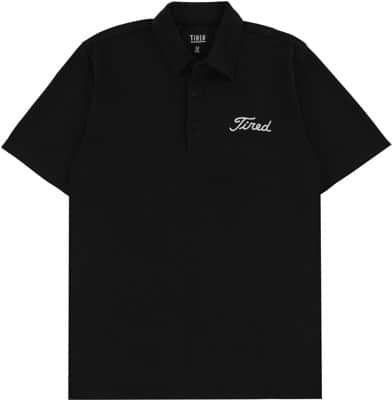 Tired Golf Polo Shirt - black - view large