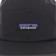 Patagonia Maclure 5-Panel Hat - p-6 label: ink black - front detail