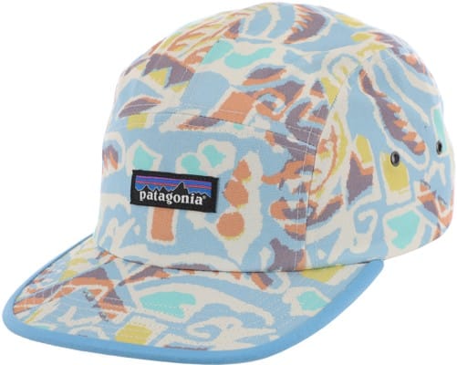 Patagonia Maclure 5-Panel Hat - p-6 label: thriving planet lago blue - view large