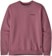 Patagonia P-6 Logo Uprisal Crew Sweatshirt - evening mauve - front