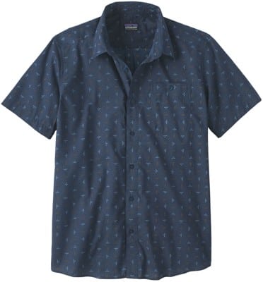 Patagonia Go To S/S Shirt - flying climb: tidepool blue - view large