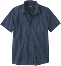 Patagonia Go To S/S Shirt - flying climb: tidepool blue