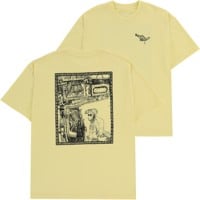 Polar Skate Co. Gorilla King T-Shirt - pale yellow