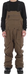 Volcom Roan Bib Overall Pants - dark teak