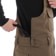 Volcom Roan Bib Overall Pants - dark teak - side detail