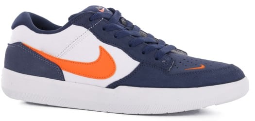 Nike SB Force 58 Skate Shoes - midnight navy/safety orange-white - view large