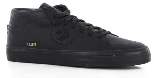 Converse Louie Lopez Pro Mid Skate Shoes - black/black/black - view large