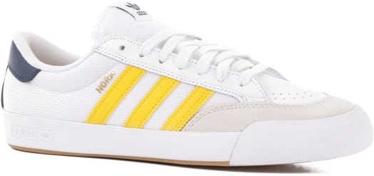 Adidas Nora Skate Shoes - footwear white/bold gold/collegiate navy - view large