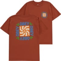 Obey Elements T-Shirt - terracotta