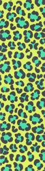 Grizzly Street Cheetah Graphic Skateboard Grip Tape - green