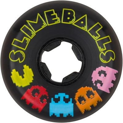 Slime Balls Pac-Man Vomit Mini II Skateboard Wheels - black (97a) - view large