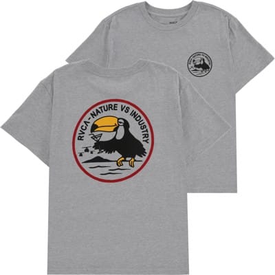 RVCA Tipsy Toucan T-Shirt - cool grey heather - view large