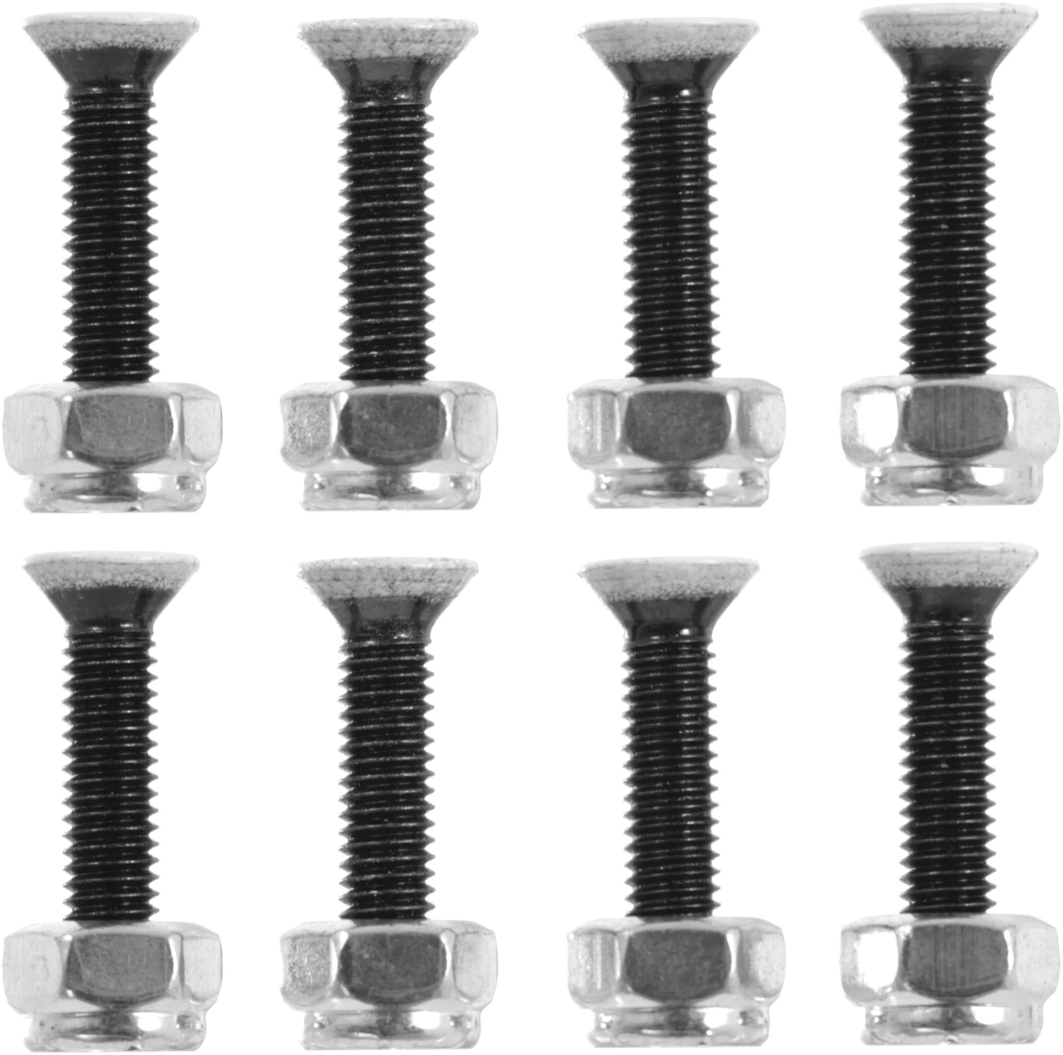 thumbnail image 2 of TGM Skateboards Hardware – 1" Phillips Nuts & Bolts – 8 Pack – 2 Red / 6 Black 2 of 4