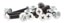 Bones Standard Phillips Skateboard Hardware - black/white - alt